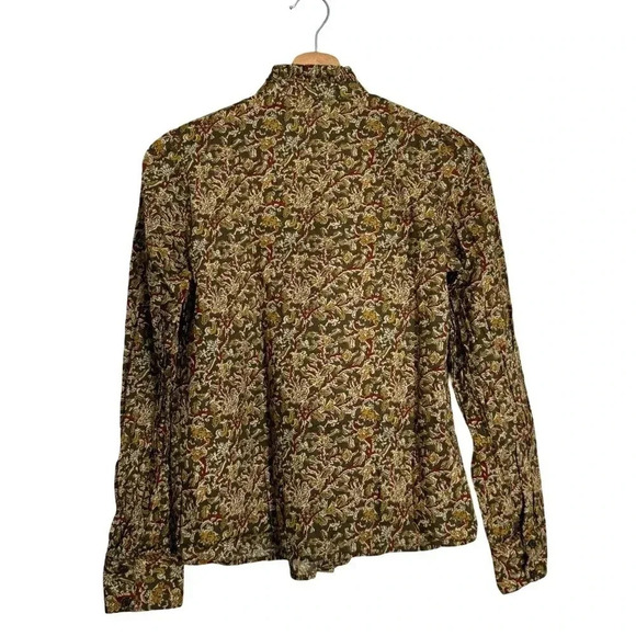Sezane Martine Blouse RARE Ochre Floral Print Top Size 36 US Size 2 HTF - Picture 4 of 12